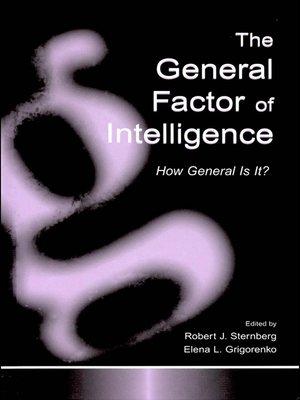 cover image of The General Factor of Intelligence